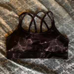 Buffbunny Marble Jade Bra- Onyx